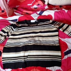 Liz Claiborne LIZ SPORT, XL, knit, texture long sleeved shirt, V- neck